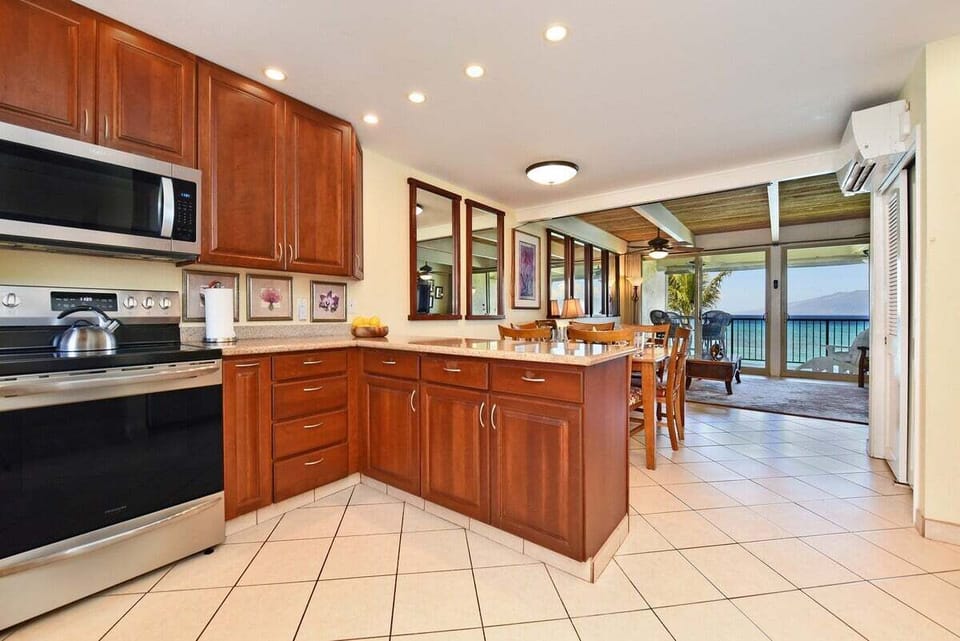 A well‑appointed kitchen with modern appliances and a welcoming flow into the ocean‑view great room