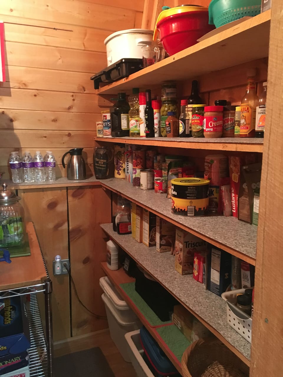 Stocked pantry 