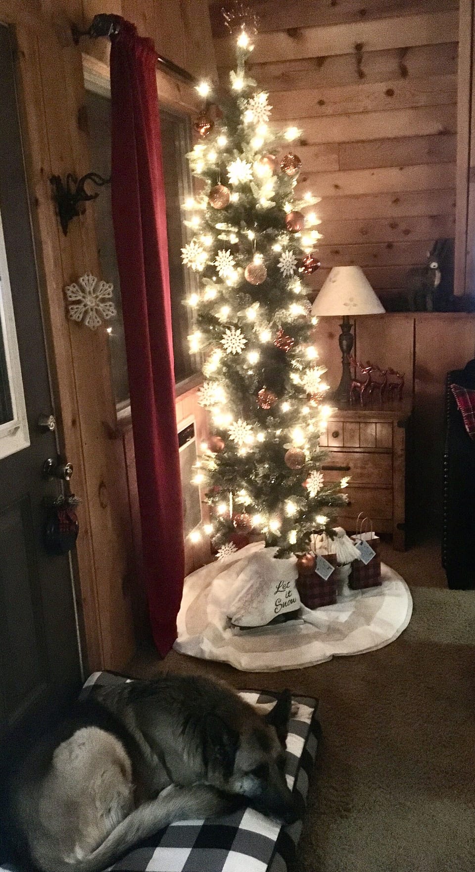 Christmas decor in December 