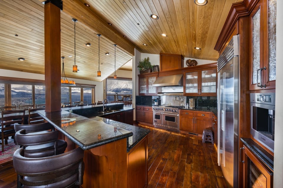 Kitchen - Professional Viking Appliances, including a built in Espresso Machine