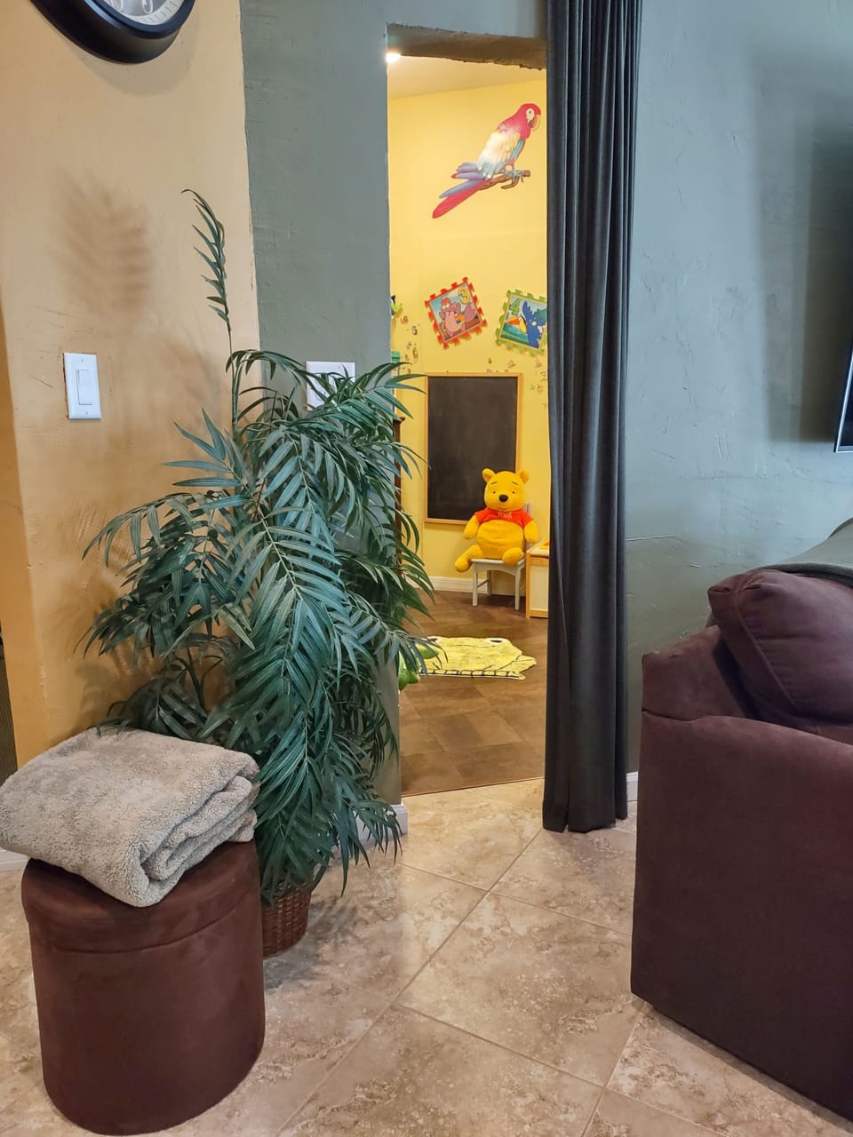 Even the doorway is kid-sized—welcome to the Little’s Room