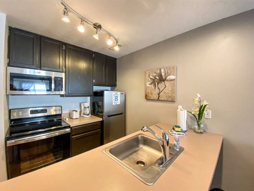 Bright kitchen with ample counter space and updated appliances