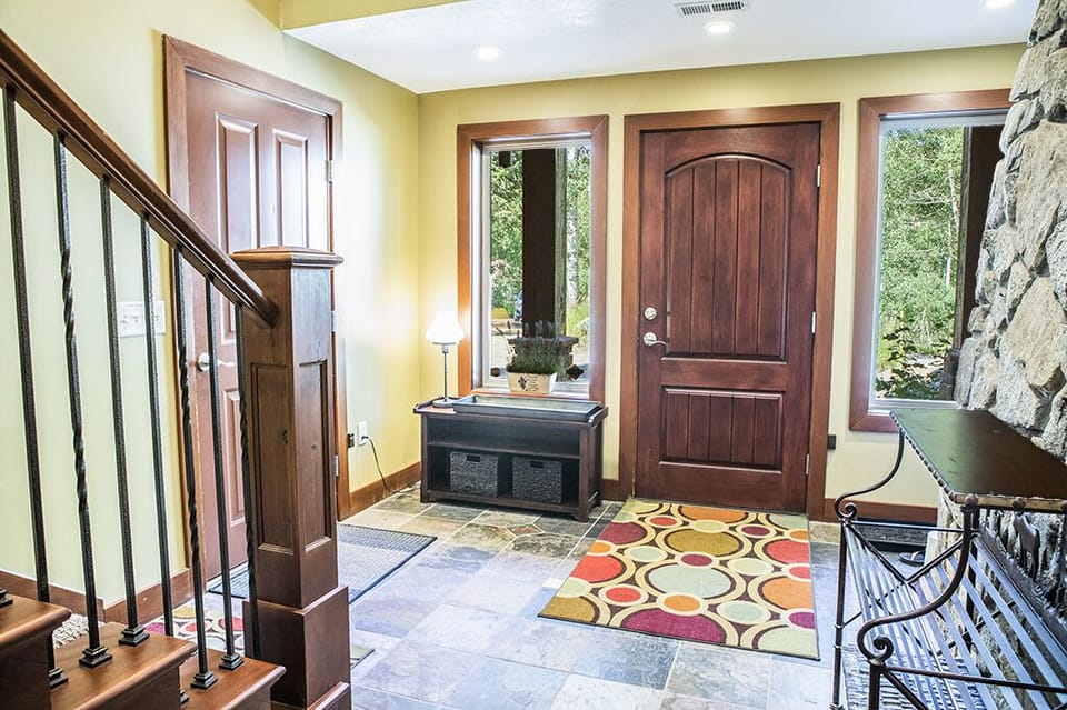 Front Door Entry with Door to Garage