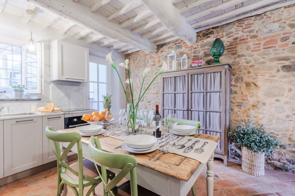 Kitchen in the ground floor the holiday house