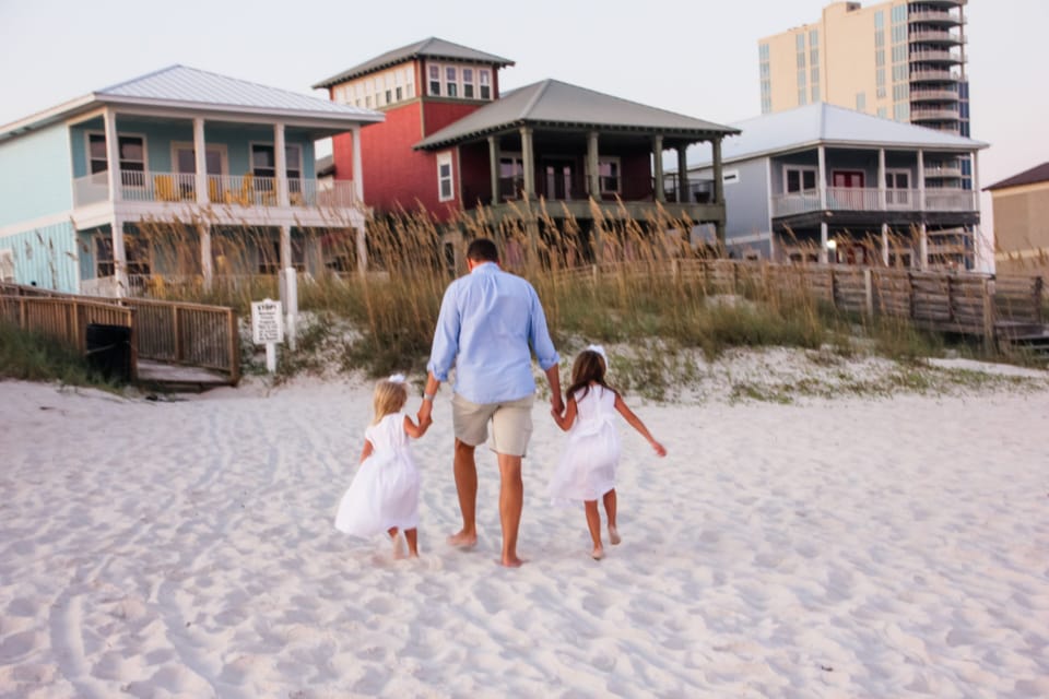 Easy walk back from the beach—we do it with preschoolers!
