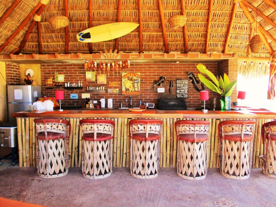Shared Tiki Bar w/ full kitchen and 
Gas BBQ's., 4 burner stove                 