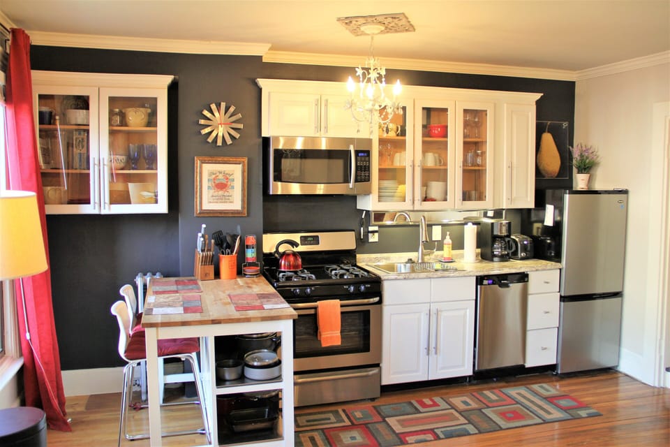 Fully Equipped Open Concept Kitchen with all of the goodies.