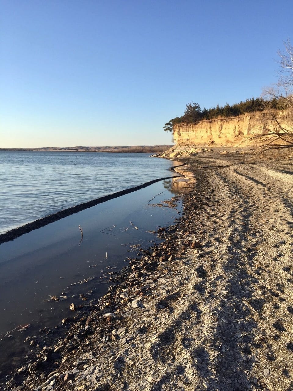 Enjoy fishing from the shore or just relaxing along the water. 