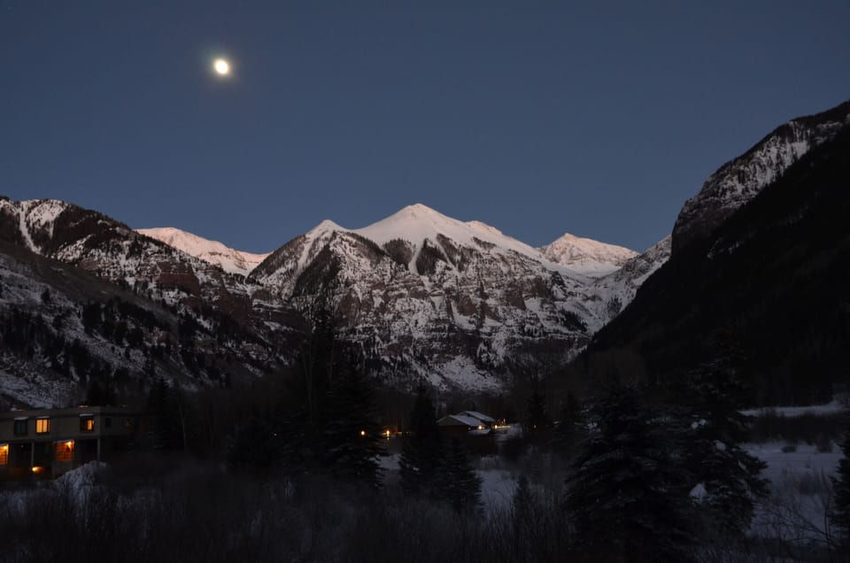 Night view from deck