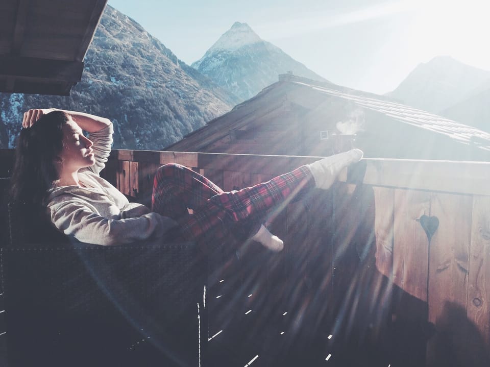 Sun drenched panoramic balcony