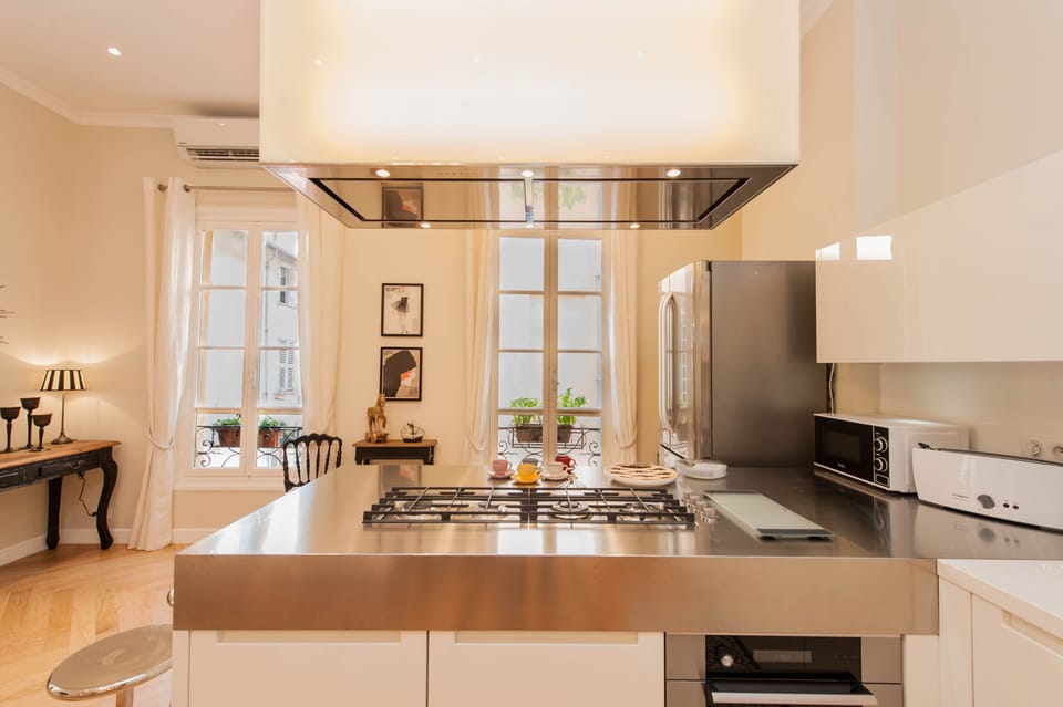 The kitchen itself boasts the best of modern conveniences.