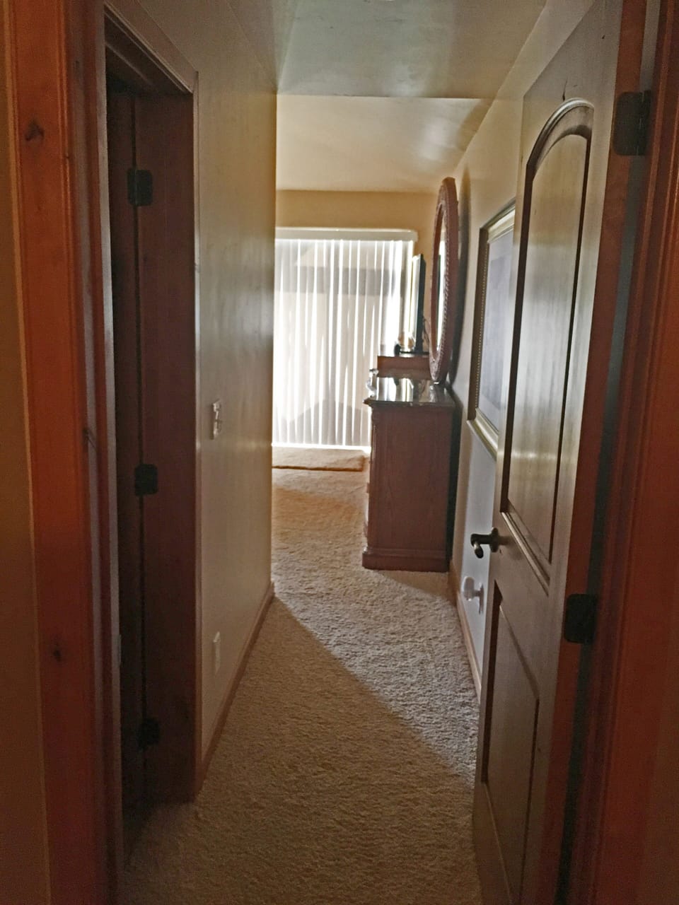 Hallway into Master bedroom for privacy