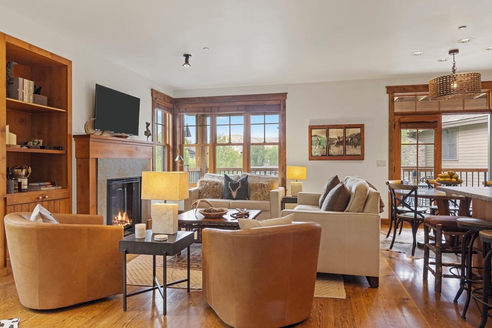 Living Room with Fireplace