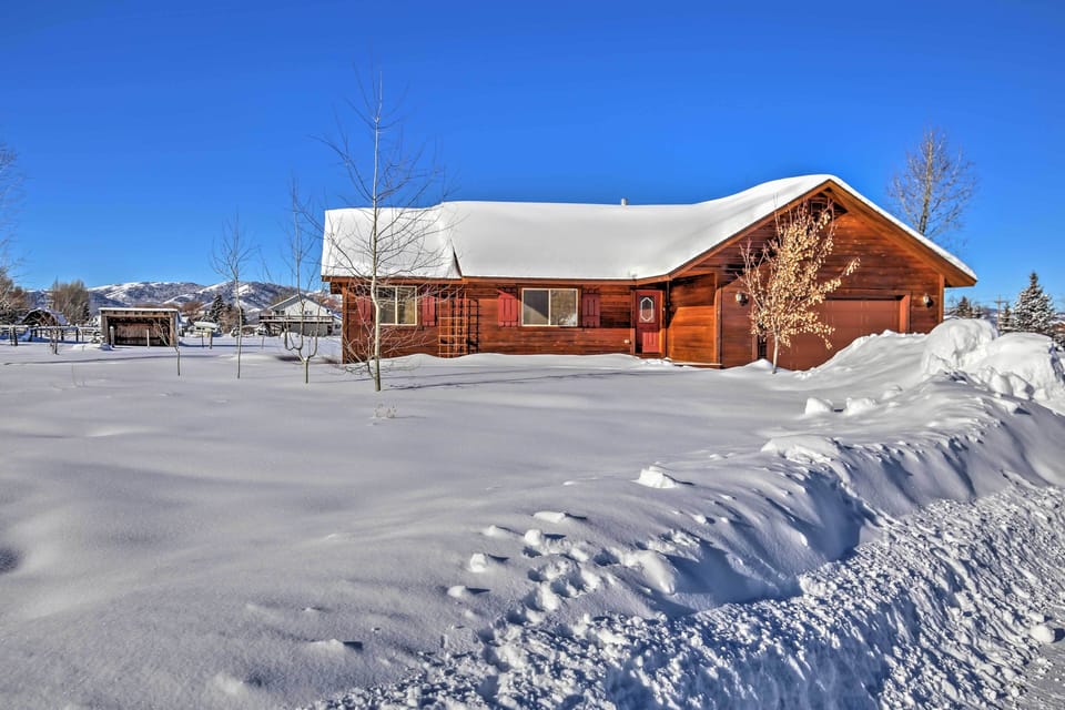 Home is on a quiet street with endless blue sky.....