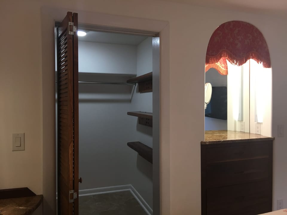 Walk-in Closet with Shelves