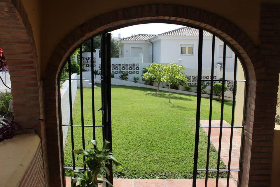 View from the Patio to the back yard. 