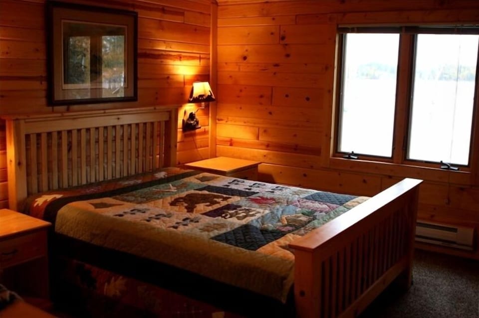 Bedroom 1 upstairs queen bed. 3 bedrooms upstairs, plus 1 bedroom in basement. 