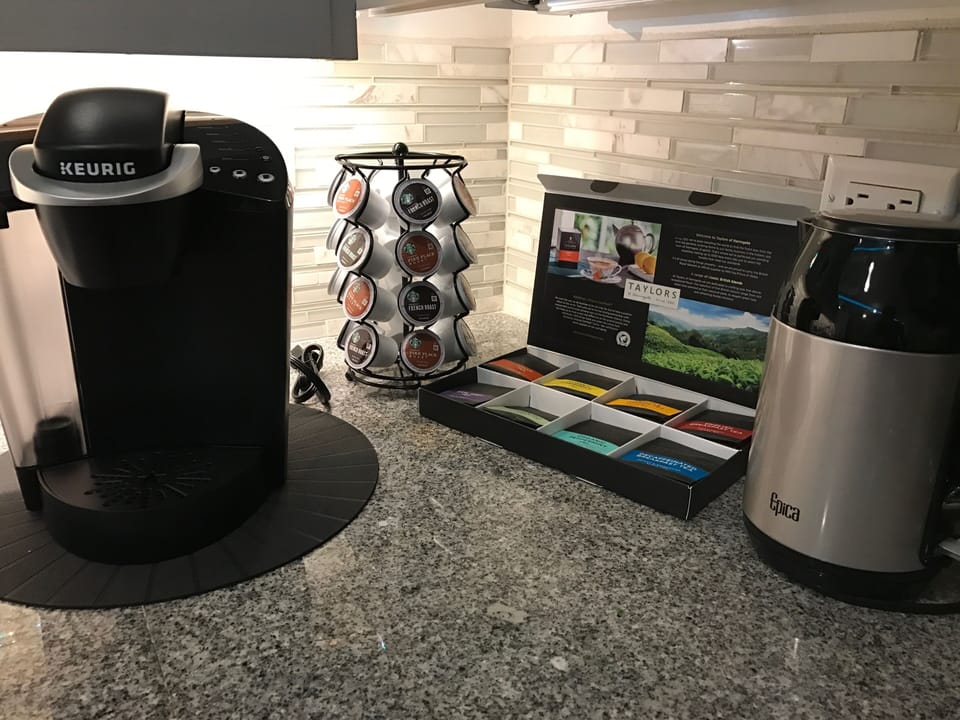 Complementary coffee 