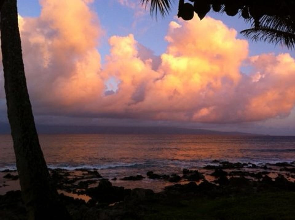 West Maui sunrise viewed from the lanai