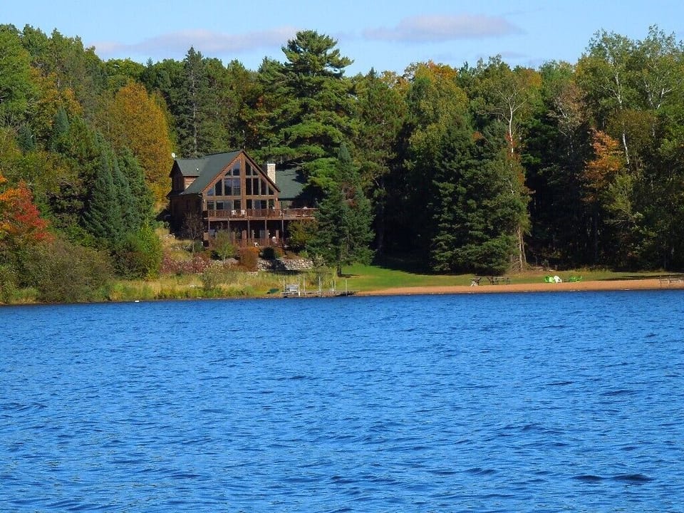 We have several pairs of nesting loons on the lake out front whose calls can be heard all summer long