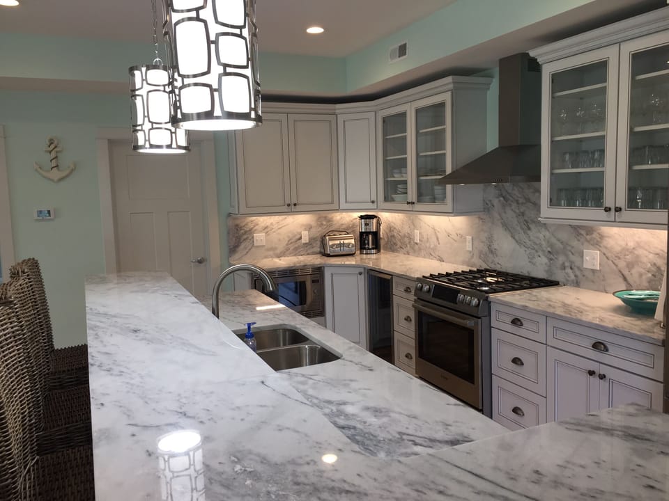 Gather at the Large island with seating-plus kitchen has everything  you need!