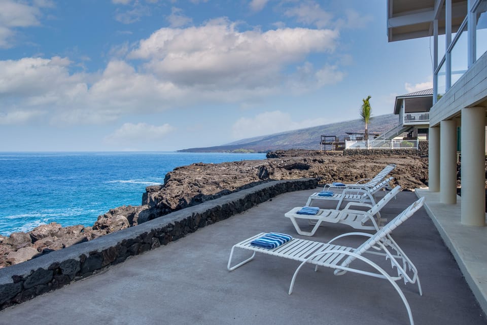 Relaxing oceanside.
