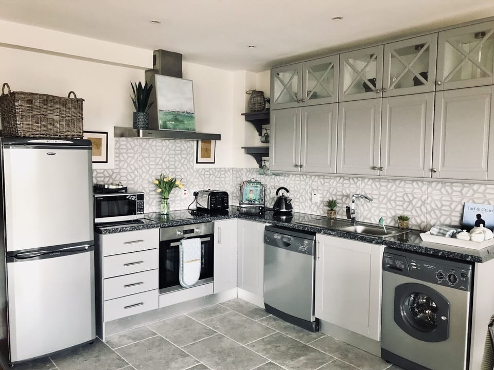 Contemporary kitchen with all modern appliances