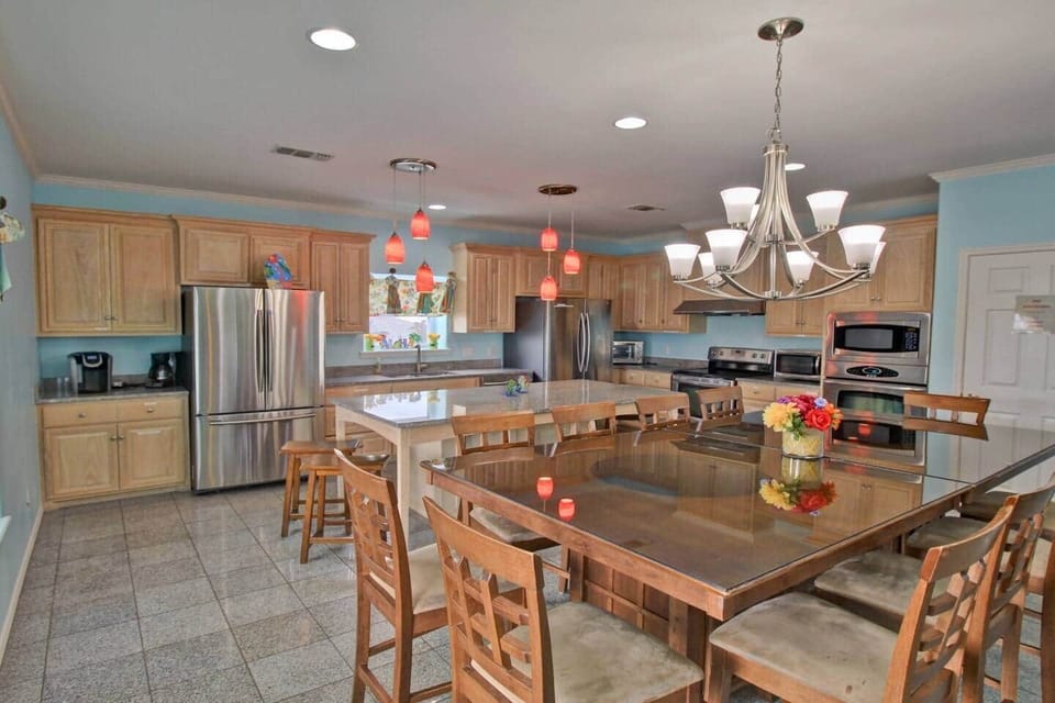 2 huge refrigerators and all stainless steel appliances