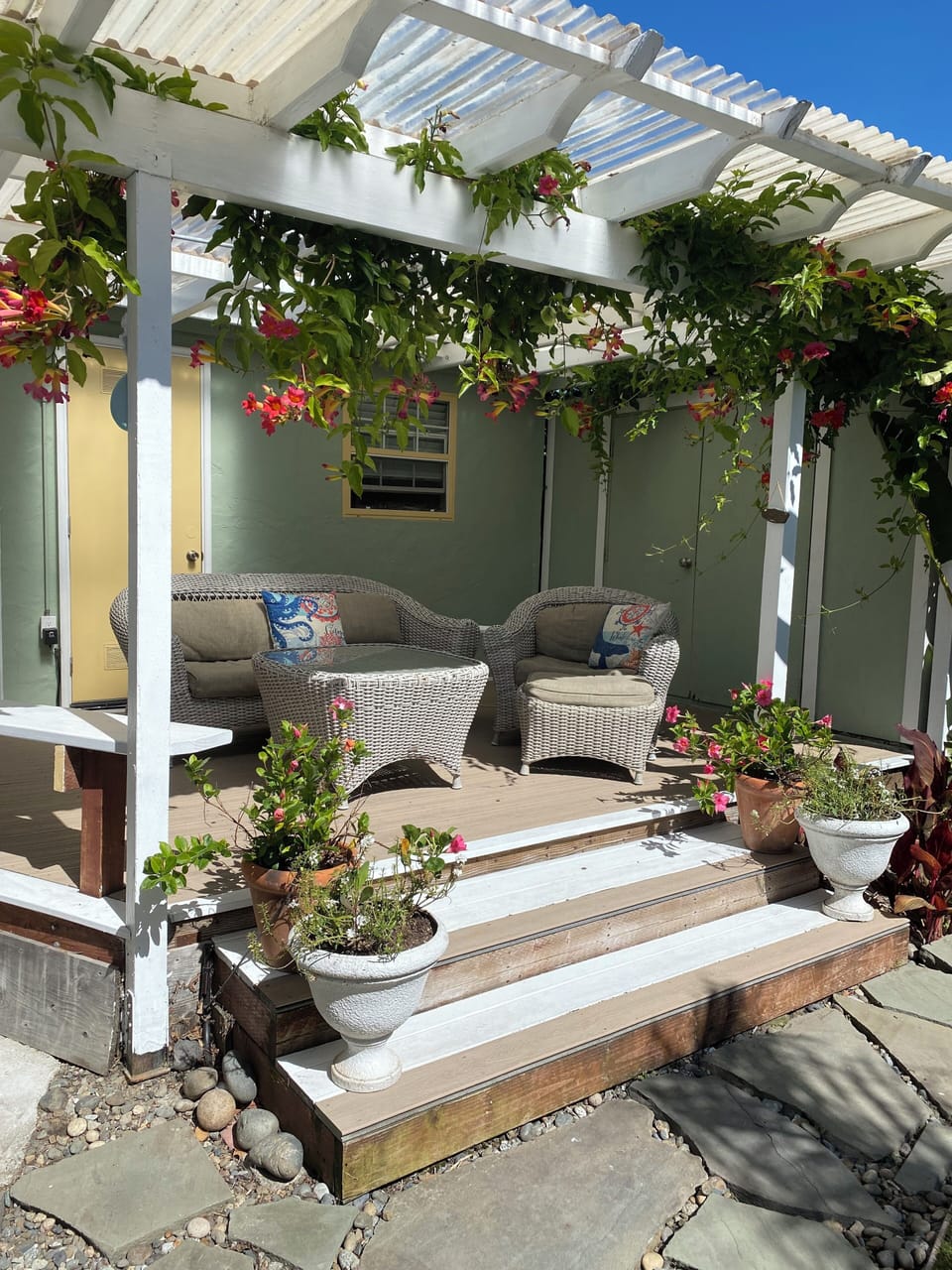 deck off the kitchen