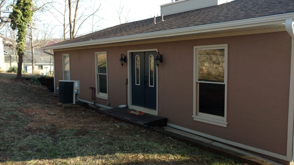 Front door to lake house.