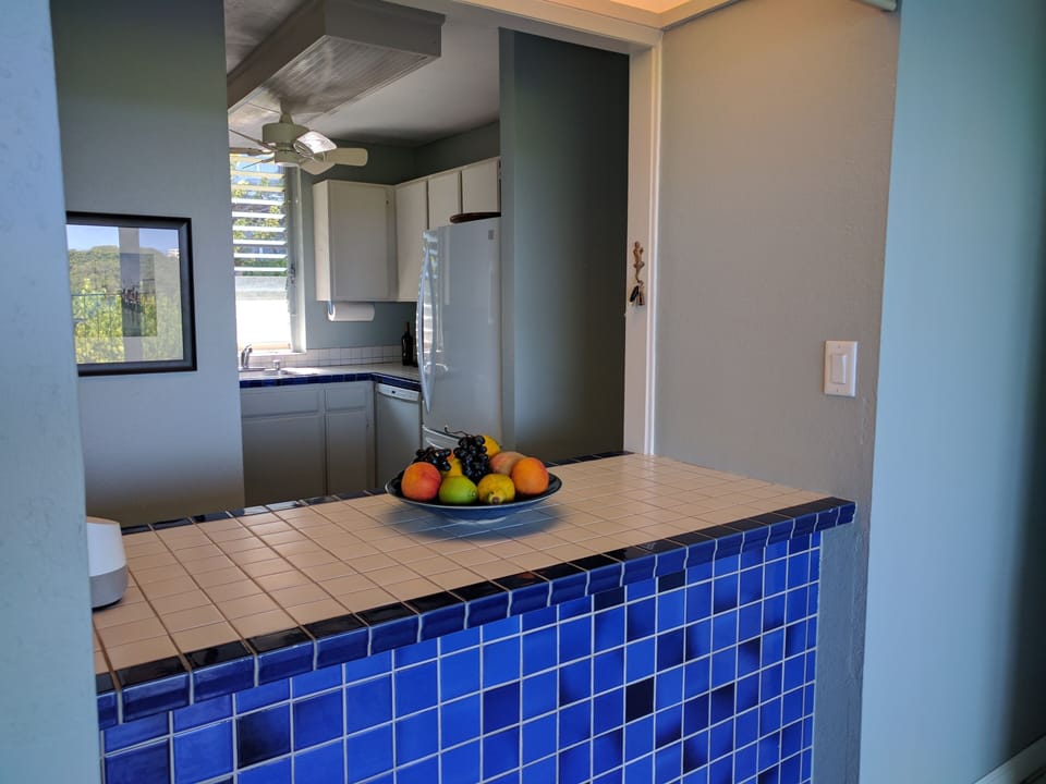 Pass-through from the kitchen to the alcove