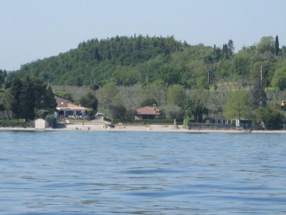 View of the villa from the lake