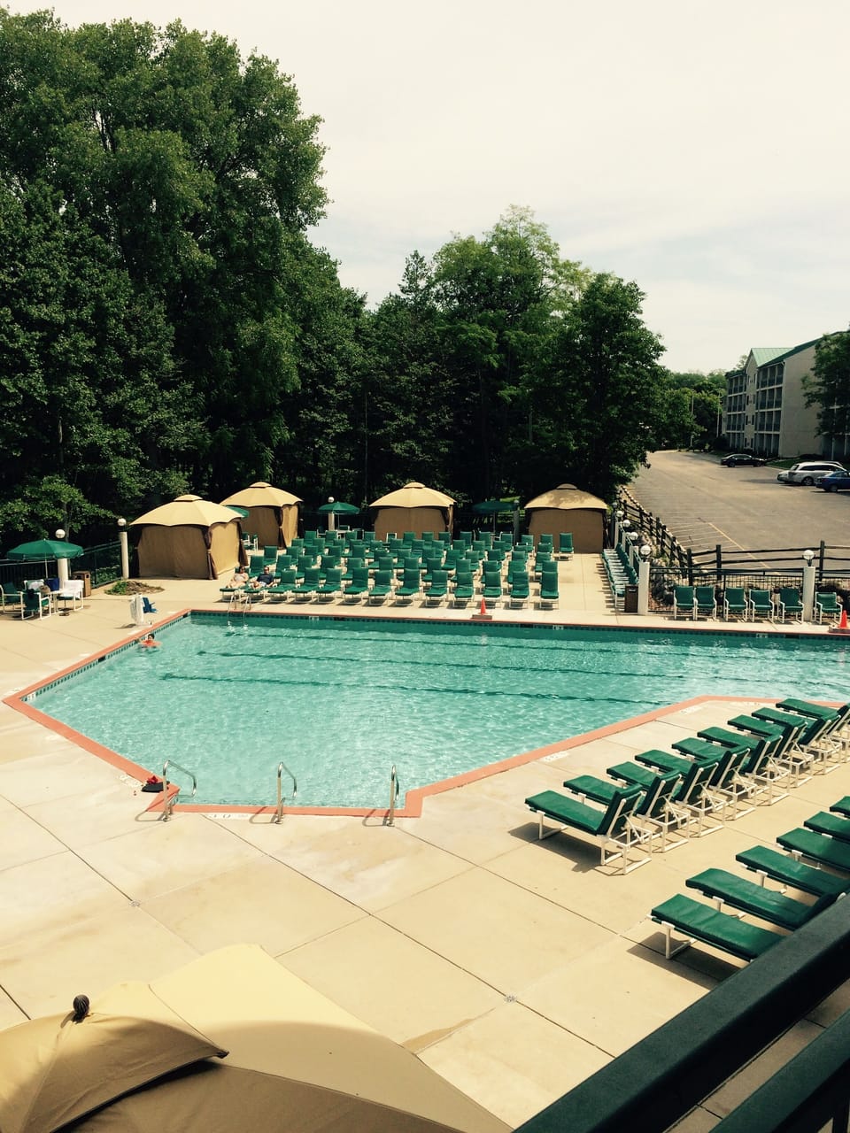 Pool view from our covered balcony!
A prime location within the resort!