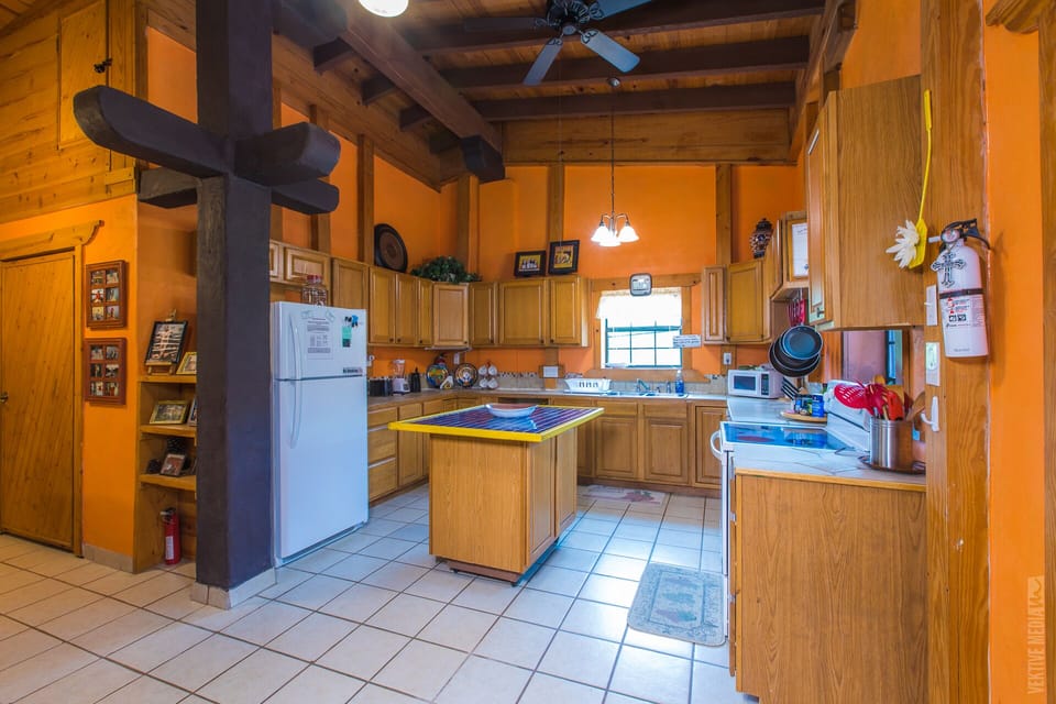 Kitchen with everything you need. 
Feel free to use anything you  need to cook.