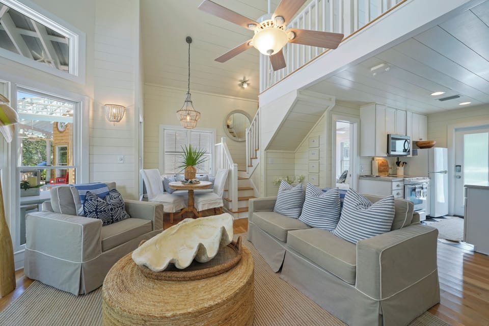 LARGE SOFA & 2 CLUB CHAIRS