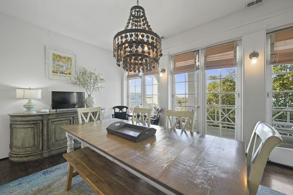 CENTRAL DINING ACROSS FROM LARGE OPEN AIR 2ND FLOOR PORCH, LENGT