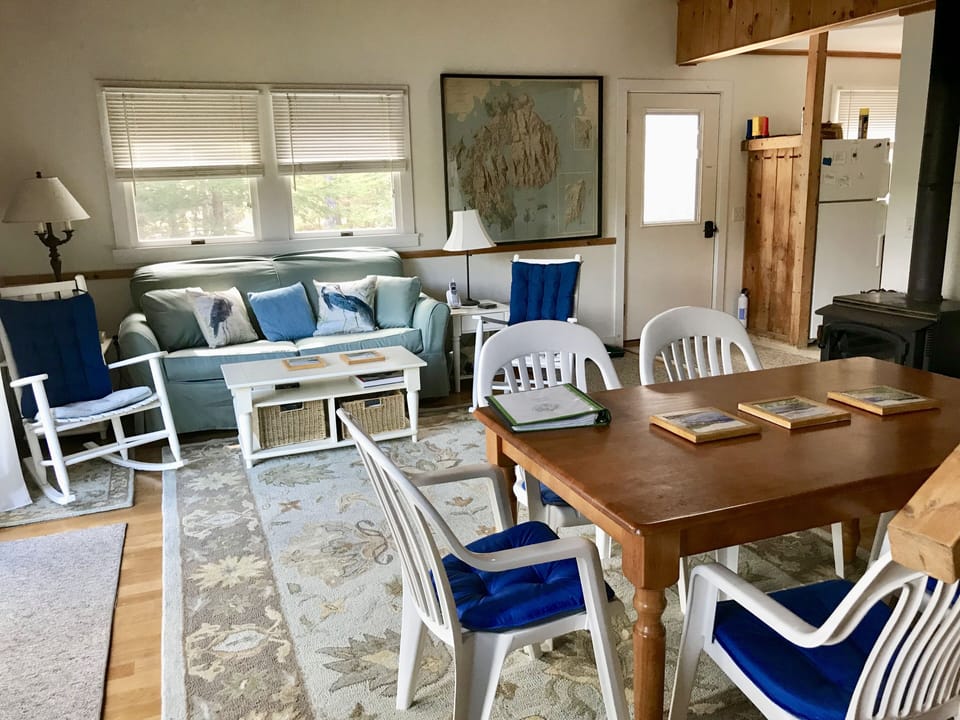 Another view of living room and dining arrea