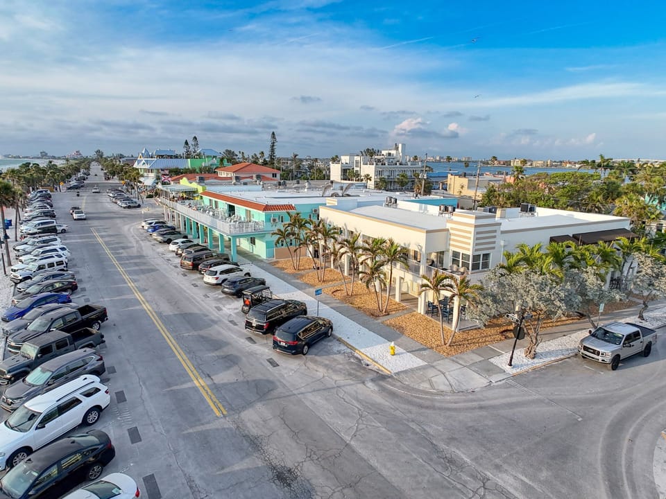 Conveniently located just across the street from the beach