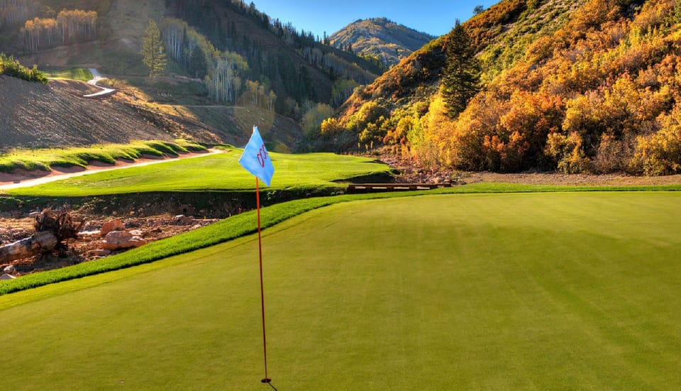 Just a Pitching Wedge Away From the 14th Green at Canyons Village Golf Course