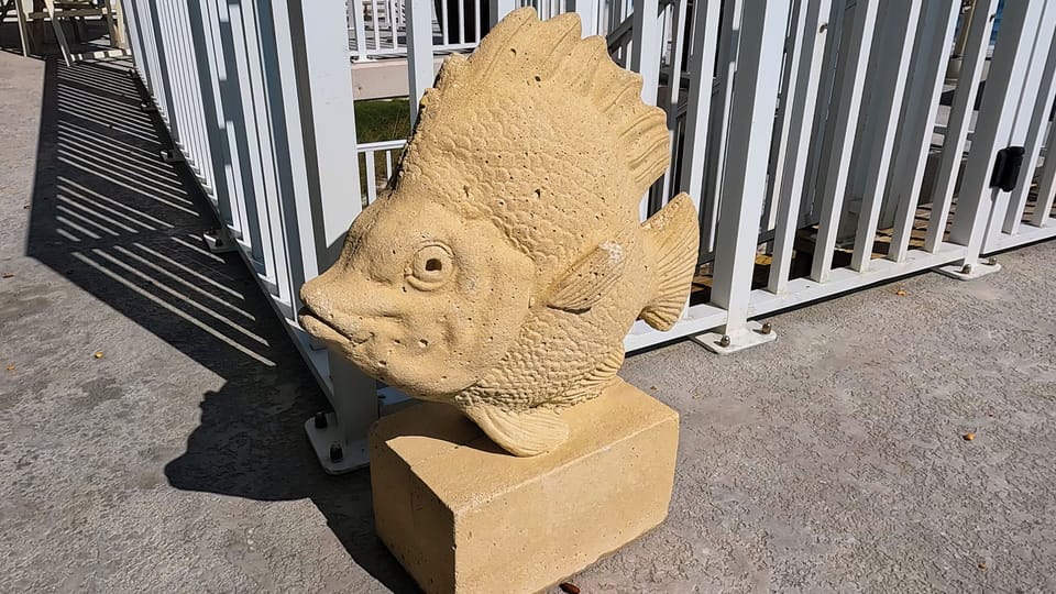 Whimsical poolside accent 