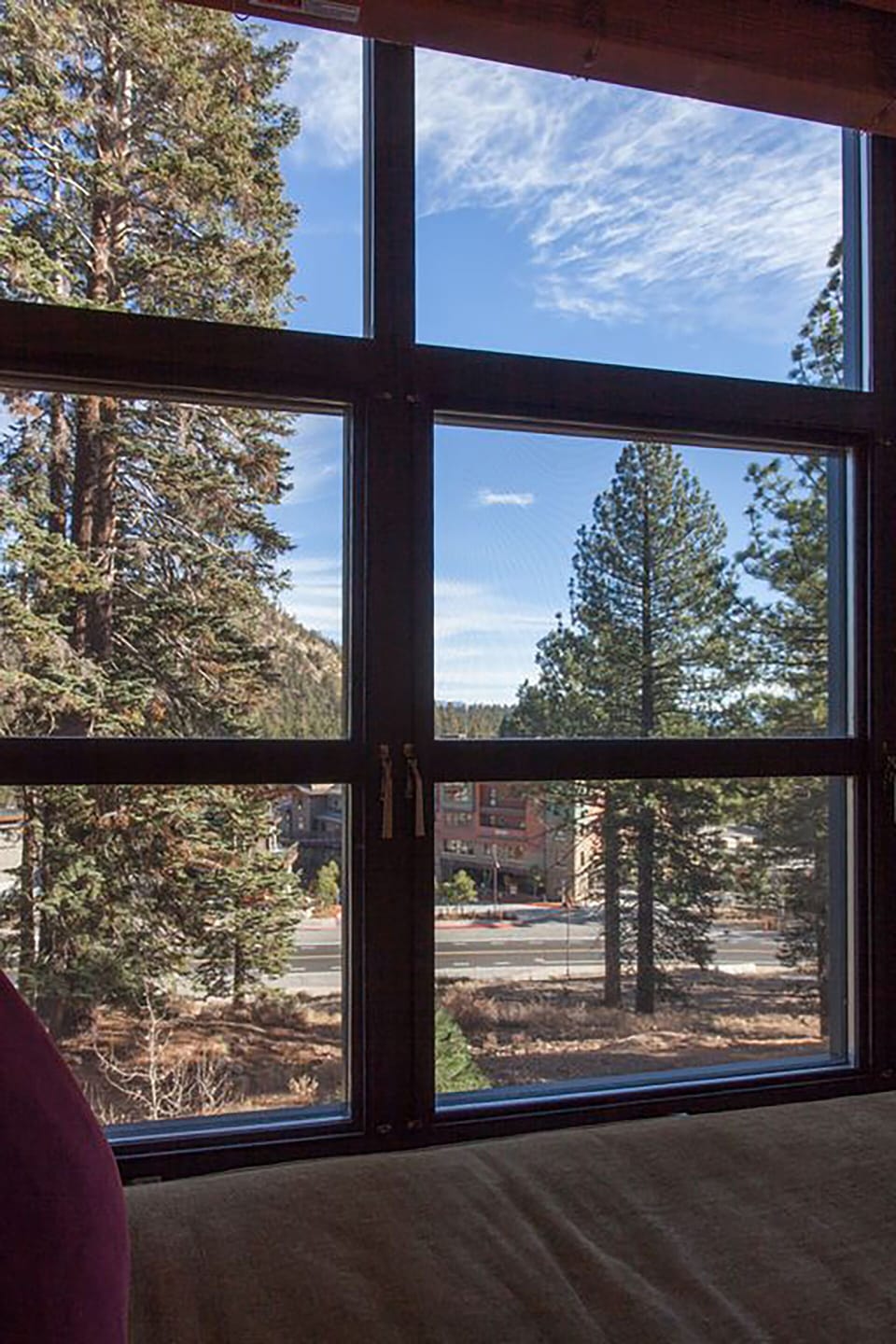 View from the relaxed high window seat