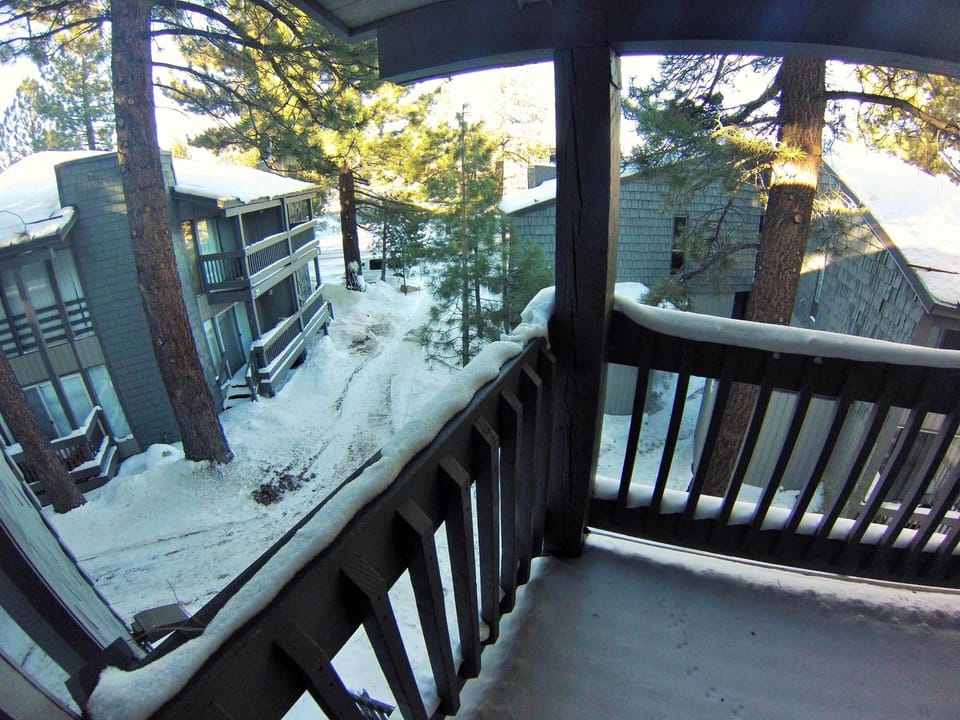 View from master bedroom balcony.