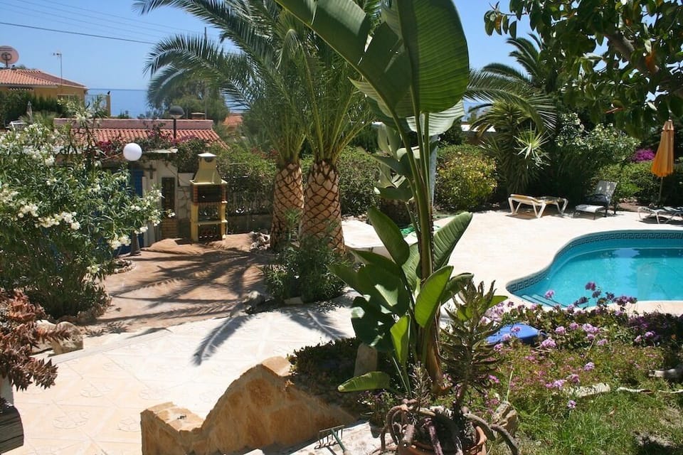 The area  pool-barbecue ...