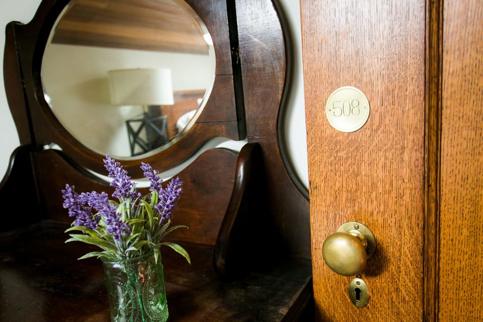 Solid oak antique hotel doors and other unique treasures await your discovery.