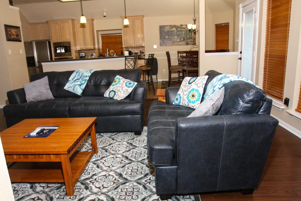 Family room seating..pull out couch and lovesear