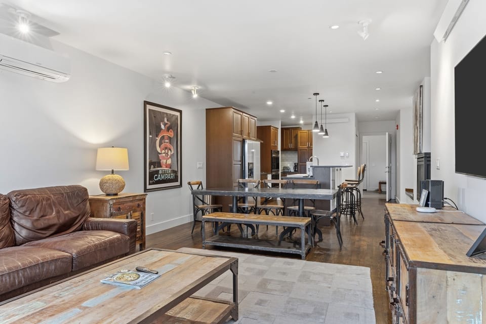 Living Room and Dining Area