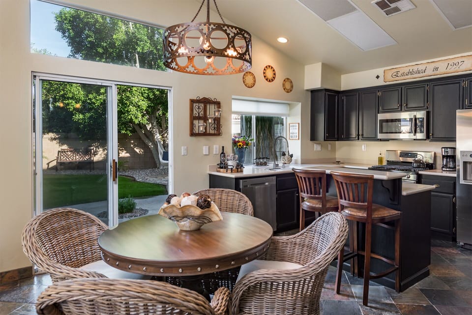 Casual Dining with convenient access to the BBQ & Outdoor Dining- seating for 6