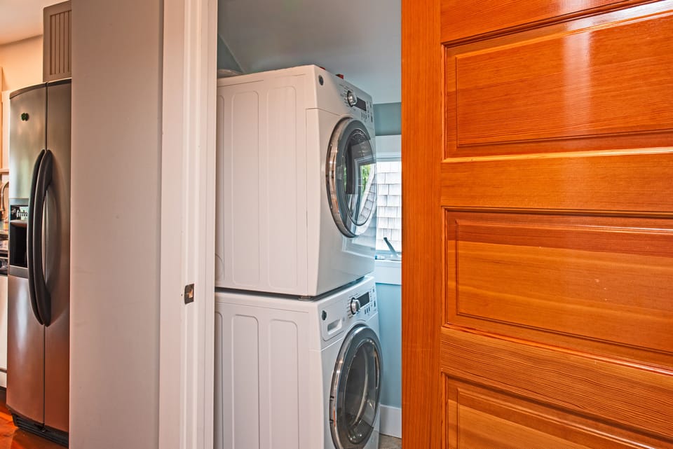 Laundry room off of hallway