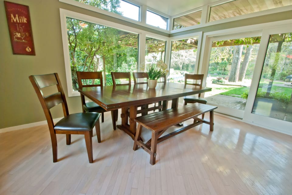 Dining nook off kitchen