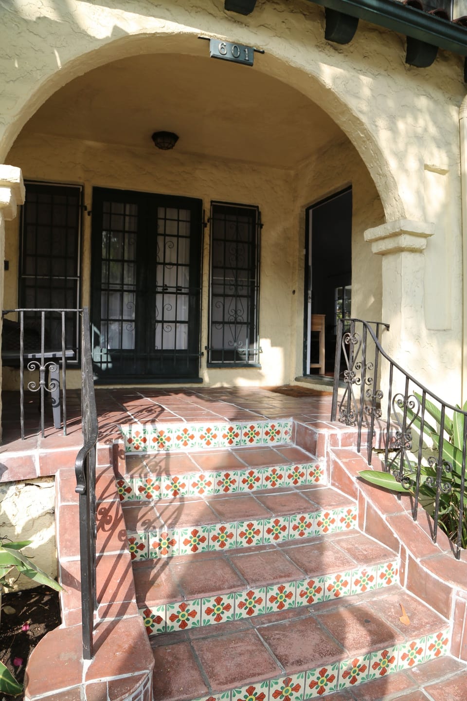 Front entrance to the house